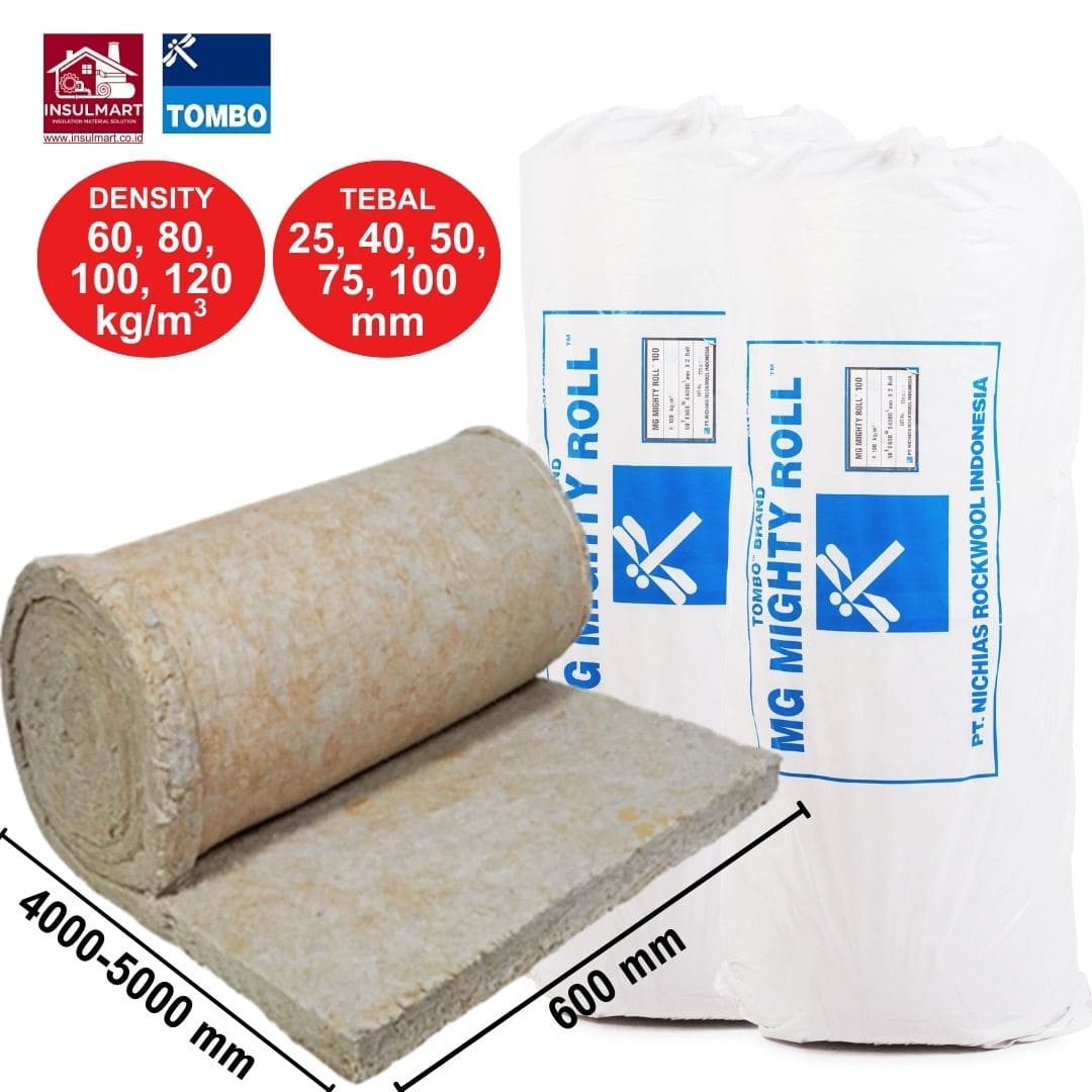 Gambar 1 Rockwool Blanket Merk Tombo (MG Mighty Roll)