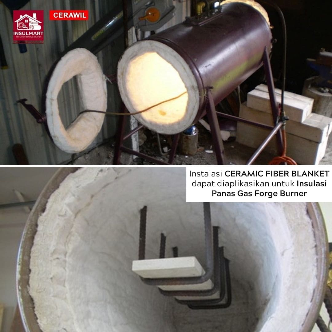 Ceramic Fiber Blanket (Max Temp. 1260 °C) Merk Cerawil 2