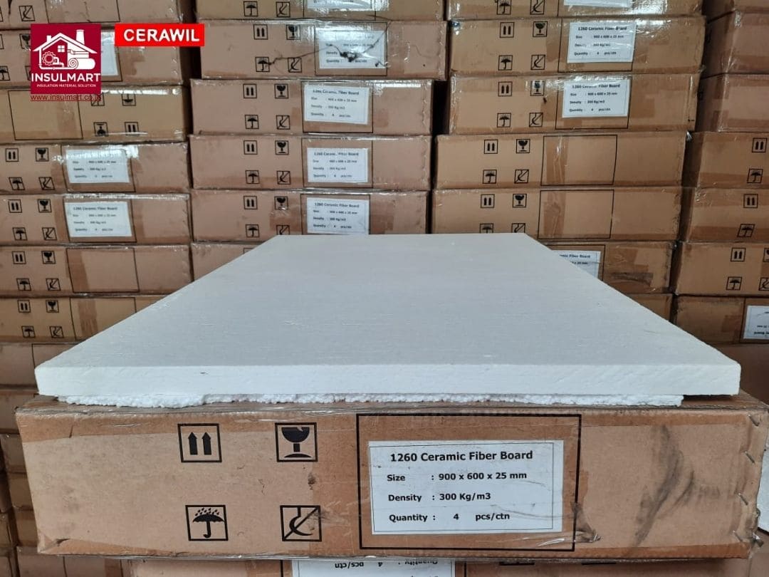 Ceramic Fiber Board (Max Temp. 1430 °C) Merk Cerawil 3