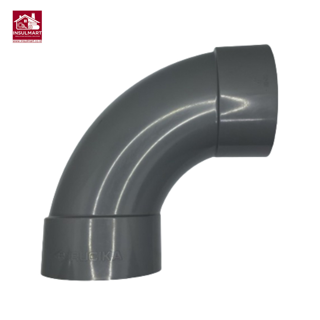 Large Radius Elbow (D - LL) Standard JIS K 6743 Aplikasi Air Bersih Merk Rucika 2