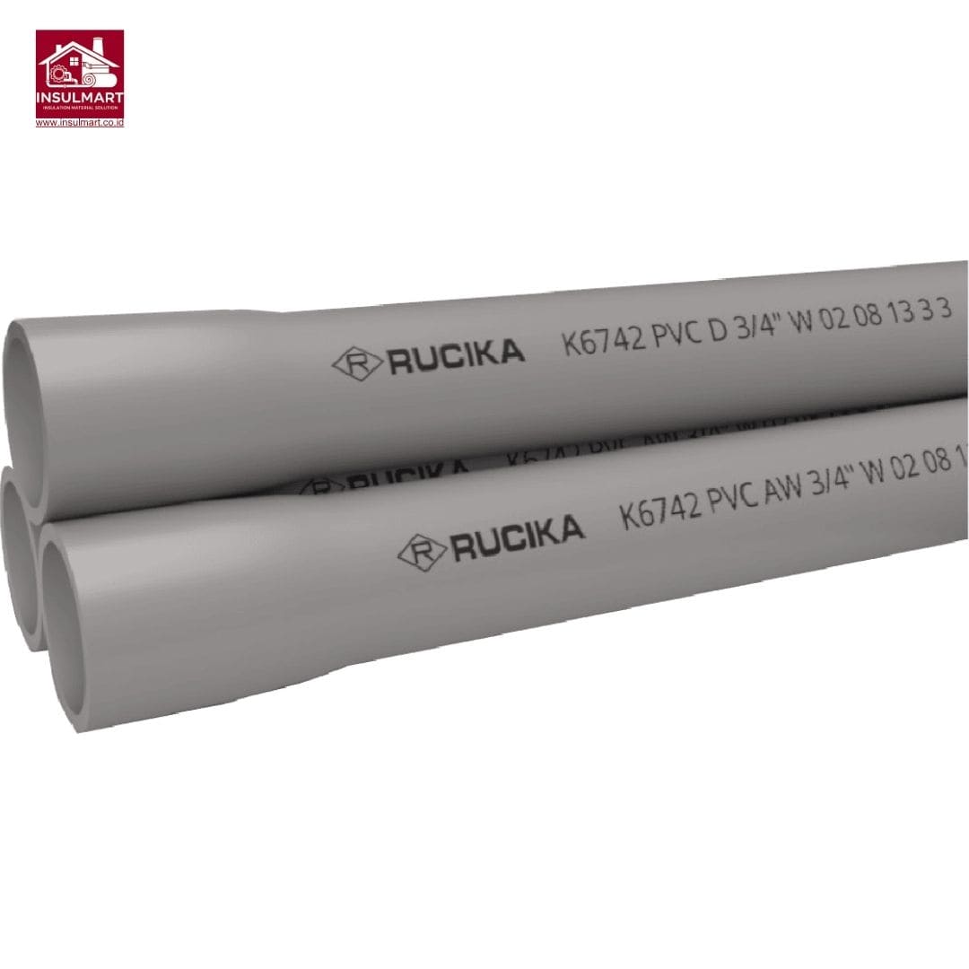 Pipa PVC JIS K 6741 / K 6742 Aplikasi Air Bersih Merk Rucika 1