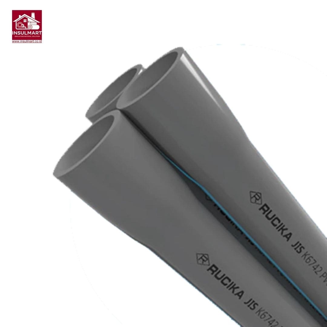 Pipa PVC JIS K 6741 / K 6742 Aplikasi Air Bersih Merk Rucika 2
